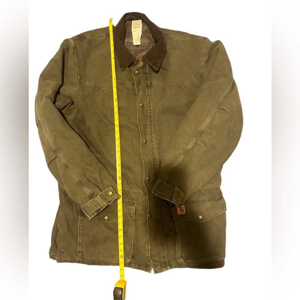 VTG Carhartt Blanket Lined Jacket AdultXL Moss Dark Green Vintage